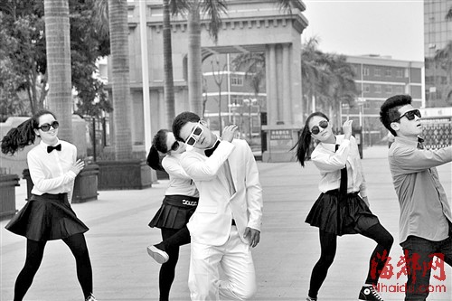 湄院学生在短剧中的表演(图片由受访者提供)